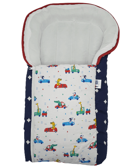 The_newborn_store_carry_nest_sleeping_bag_multi_color_cars